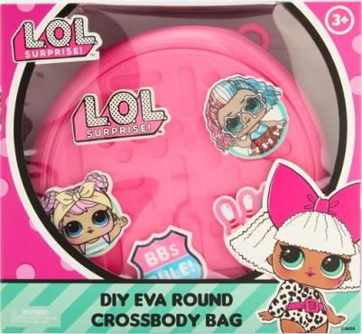 Сумка с джиббитсами круглая, розовая – фото 10