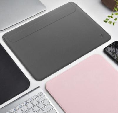 Аксессуар Чехол для APPLE MacBook Pro 13 / Air 13 2018 Skin New Pro 2 Leather Sleeve Grey 6973218931272