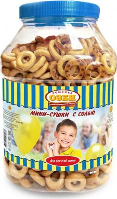 Сушки Мини-сушки с солью банка 700 г – фото 1