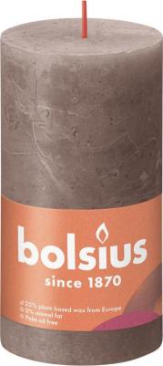 Свеча Rustic 13х6,8 см Shine темно-серая