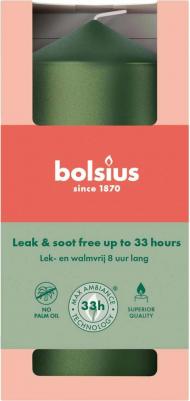 Свеча столбик зелёный металлик 12х5,8 мм