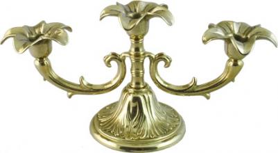 Канделябр Цветок на 3 свечи KSVA-AL-80-379 – фото 2