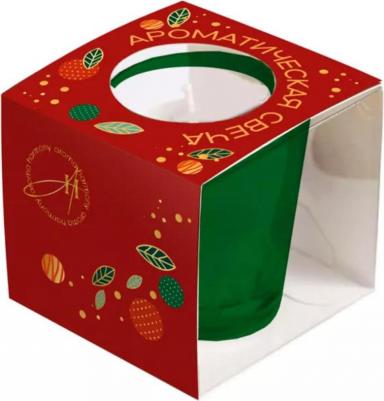 Свеча в стакане Пряный апельсин 5.5 см цвет красный – фото 2