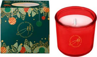 Свеча в стакане Вишневый пирог 5.5 см цвет зеленый – фото 3