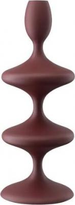 Подсвечник Vivlend, выполненный в винном цвете, станет стильным дополнением интерьера. Изготовленный из алюминия, он отличается прочностью и – фото 1