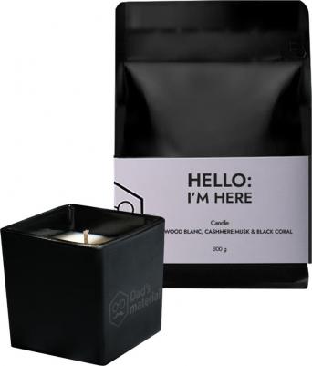 Свеча ароматическая "Cedarwood Blanc, Cashmere Musk & Black Coral", 90 гр – фото 1