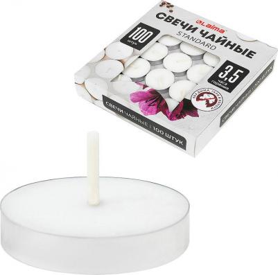 Свечи чайные "Standard", до 3,5 часов горения, вес 8,5 г, комплект 100 штук