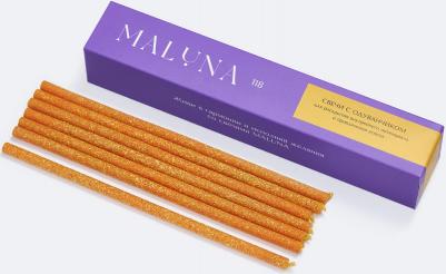 Свечи магические оранжевые одуванчик 7 шт – фото 1