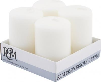 Свечи столовые белые 60х40 см 4 штуки – фото 1
