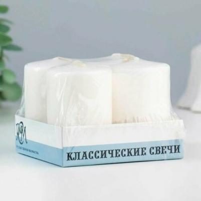 Свечи столовые белые 60х40 см 4 штуки – фото 4