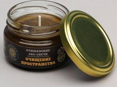 Эко-свеча магическая "Очищение пространства" из натурального воска, 7х5 см – фото 5