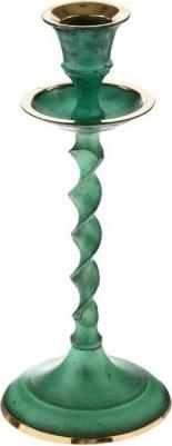 Подсвечник латунь, под старину"Вираж" 8,5х8,5х20,5 см 3403987 – фото 1