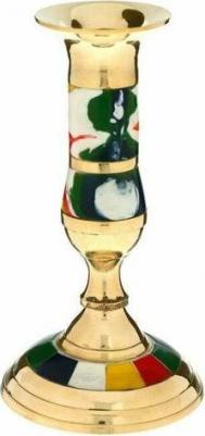 Подсвечник "Радуга" латунь, перламутр 7.5х7.5х14.5 см – фото 1