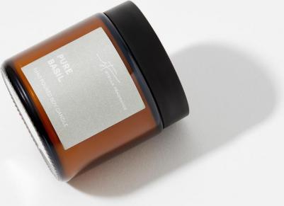 Свеча ароматическая декоративная с фитилем с ароматом PURE BASIL, Чистый базилик, 90 гр – фото 3