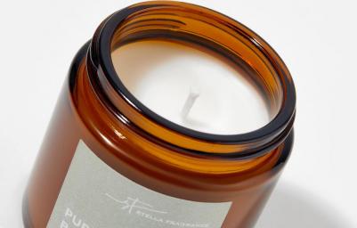 Свеча ароматическая декоративная с фитилем с ароматом PURE BASIL, Чистый базилик, 90 гр – фото 9