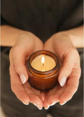 Свеча ароматизированная в стеклянной банке Fragrance Lavender Basil коричневая 90 г – фото 15