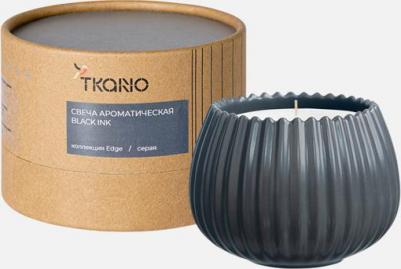 Свеча ароматическая Black Ink из коллекции Edge, серый, 30 ч