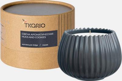Свеча ароматическая Hugs and Cookies Edge серый 30 ч TK23-ARO0035