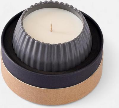 Свеча ароматическая Nutmeg, Leather & Vanilla из коллекции Edge, серый, 30 ч – фото 2