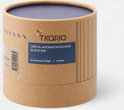 Свеча ароматическая с деревянным фитилём black ink из коллекции edge, синий, 60 ч – фото 1