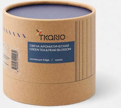 Свеча ароматическая с деревянным фитилём Green tea & Pear blossom из коллекции Edge бежевый 60 ч TK23-ARO0038 – фото 4