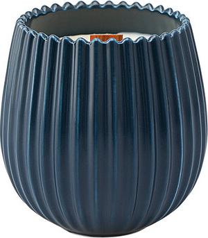 Свеча ароматическая с деревянным фитилём Lemon Mandarin & Neroli 60ч, синий – фото 1