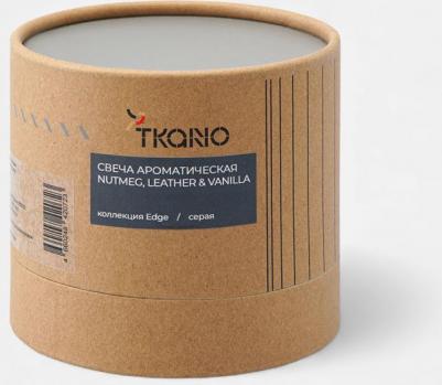 Свеча ароматическая с деревянным фитилём Nutmeg, Leather & Vanilla из коллекции Edge бежевый 60 ч TK23-ARO0066 – фото 1
