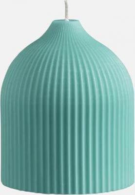 Свеча декоративная бирюзового цвета из коллекции edge, 10,5см