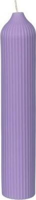 Свеча декоративная цвета лаванды из коллекции Edge, 25,5см