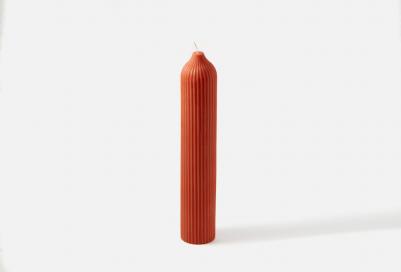 Свеча декоративная оранжевого цвета из коллекции edge, 25,5см – фото 3