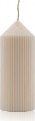 Декоративная свеча Columns Lines beige 185 г – фото 1