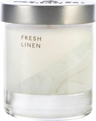 Свеча ароматическая в стеклянной банке Сделано в Англии. Лен