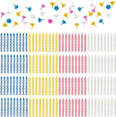 Набор свечей для торта 154 шт., 5.7 см, 56 держателей, в блистере, 591448 – фото 1