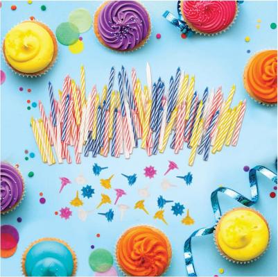 Набор свечей для торта 154 шт., 5.7 см, 56 держателей, в блистере, 591448 – фото 6