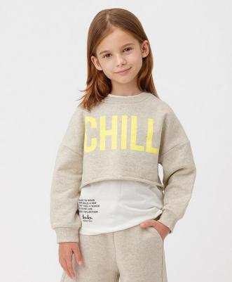 Свитшот детский 123BBGB16020200, белый, 98