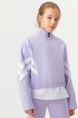 Свитшот детский 123BBGJC16133100, фиолетовый, 134