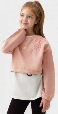 Свитшот детский 123BBGJC16171200 розовый, 134