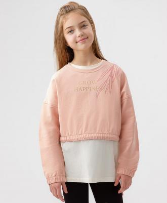 Свитшот детский 123BBGJC16171200 розовый, 134 – фото 6