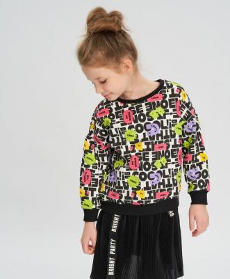 Свитшот детский 123BBGMC16110025, цвет мультицвет, размер 104 – фото 3