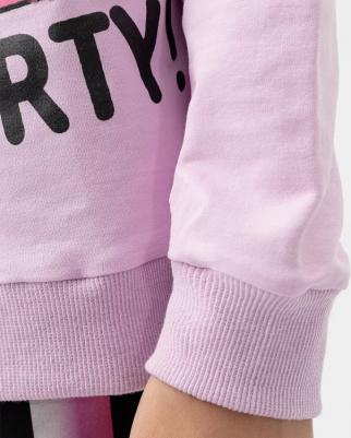 Свитшот со спущенным рукавом и манжетами розовый 222BBGP16021200 р.158 – фото 1