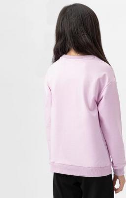 Свитшот со спущенным рукавом и манжетами розовый 222BBGP16021200 р.158 – фото 2