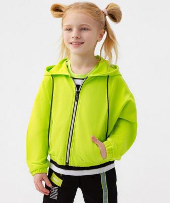 Толстовка детская 123BBGMC16135500 салатовый, 116 – фото 1