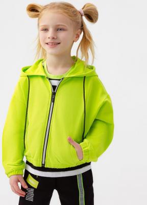 Толстовка детская 123BBGMC16135500 салатовый, 116