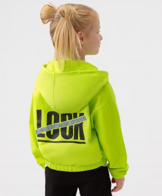 Толстовка детская 123BBGMC16135500 салатовый, 116 – фото 2