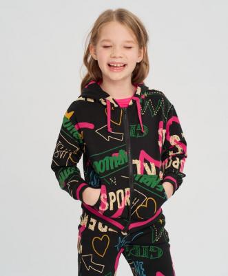 Толстовка детская 123BBGMC16140825, цвет черный, размер 110 – фото 2