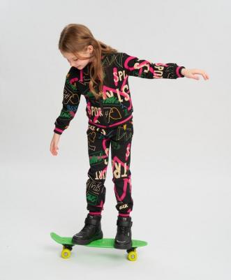 Толстовка детская 123BBGMC16140825, цвет черный, размер 110 – фото 5