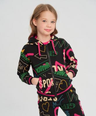 Толстовка детская 123BBGMC16140825, цвет черный, размер 110 – фото 6