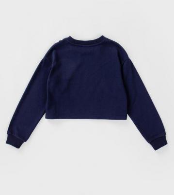 Толстовка нераспашная с лампасами синяя (122) – фото 6