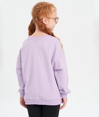 Толстовка, средней длины, размер 104, фиолетовый – фото 2