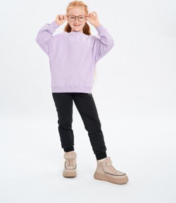 Толстовка, средней длины, размер 104, фиолетовый – фото 3